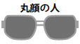 丸顔の人