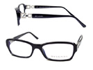 BVLGARI　ブルガリ　4009　ロゴありブラックメガネフレーム・眼鏡