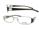 CHANEL シャネル 2105ブラック×シルバーメガネフレーム　眼鏡