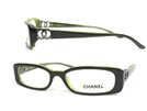 CHANEL シャネル 3106ブラック×クリアグリーンメガネフレーム　眼鏡