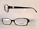 CHANEL シャネル 3158 ブラック×オフホワイトメガネフレーム 眼鏡
