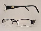 Chloe クロエ 1142 マットブラックステンレスメガネフレーム 眼鏡