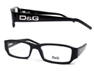 D&G 1132 ロゴありブラックメガネフレーム・眼鏡