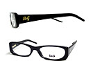 D&G 1140 ロゴありブラックメガネフレーム・眼鏡