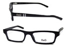 D&G 1143 ロゴありブラックメガネフレーム・眼鏡