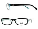 D&G ディーアンドジー 1212 ブラック×ブルースケルトンメガネフレーム 眼鏡