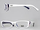 D&G ディーアンドジー 1212 ホワイト×ブルースケルトンメガネフレーム 眼鏡