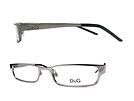 D&G ディーアンドジー 5008 ロゴありガンメタシルバーメガネフレーム 眼鏡