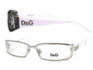 D&G ディーアンドジー 5010ホワイト×シルバーメガネフレーム　眼鏡 □■値下げ■□