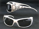 D&G 8009 ホワイトフレームサングラス ブラック