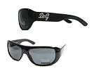 D&G 8011 ラインストーンロゴブラックサングラス
