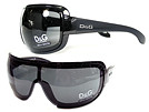 D&G 8046 ロゴありブラックサングラス