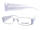 DOLCE&GABBANA ドルチェ&ガッバーナ 1137 ホワイトグレー×シルバーメガネフレーム・眼鏡