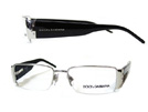 DOLCE&GABBANA ドルチェ＆ガッバーナ 1138　ブラック×シルバーメガネフレーム　眼鏡