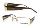DOLCE&GABBANA ドルチェ&ガッバーナ 1138 ブラウン×ゴールドメガネフレーム・眼鏡