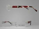 DOLCE&GABBANA ドルチェ&ガッバーナ 1210 シルバー×マーブルレッドメガネフレーム 眼鏡
