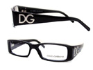 DOLCE&GABBANA ドルチェ&ガッバーナ 3045B ラインストーンブラックメガネフレーム・眼鏡