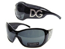 DOLCE&GABBANA ドルチェ＆ガッバーナ 6034B　ラインストーンDG　ブラックサングラス