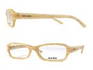 miu miu ミュウミュウ 19FV マーブルベージュメガネフレーム 眼鏡