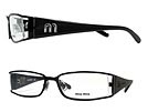 miu miu ミュウミュウ 55FV ブラックメガネフレーム 眼鏡