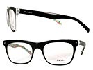 PRADA プラダ 01NV ブラック×クリアメガネフレーム 眼鏡