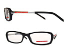PRADA SPORT プラダスポーツ 03AV ブラック×シルバーメガネフレーム 眼鏡