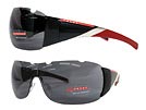PRADA SPORT プラダスポーツ 07HS ブラックサングラス レッドフレーム