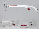 PRADA SPORT プラダスポーツ 51CV マットシルバー×マットホワイトメガネフレーム 眼鏡