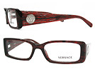VERSACE ヴェルサーチ 3090 ダークレッド×ブラックメガネフレーム 眼鏡