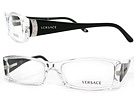 VERSACE ヴェルサーチ 3097 クリア×ブラックメガネフレーム 眼鏡