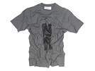 YSL ロゴプレートフォト半袖Tシャツ グレー