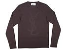 YVES SAINT LAURENT イブサンローラン '11秋冬 YSLロゴ長袖ロングTシャツ ボルドー