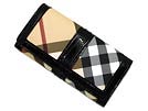 BURBERRY バーバリー '11秋冬 3632646 折りたたみ長財布 ブラック×ベージュ