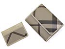 BURBERRY バーバリー '11秋冬 3764805 折りたたみ財布 グレー カードケース付属