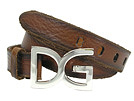 DOLCE&GABBANA ドルチェ&ガッバーナ BC2536 DGベルト USED加工ブラウン