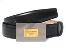 DOLCE&GABBANA ドルチェ&ガッバーナ '10春夏 BC2648 スムースレザーベルト ブラック