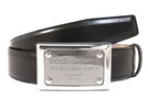 DOLCE&GABBANA ドルチェ&ガッバーナ '10春夏 BC2843 ブラックレザーベルト