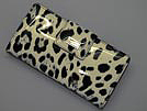DOLCE&GABBANA ドルチェ＆ガッバーナ '11秋冬 BI0035 ヒョウ柄エナメルレザー2つ折り長財布 小銭入れあり