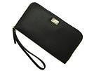DOLCE&GABBANA ドルチェ＆ガッバーナ '11秋冬 BI0086 ジッパーアラウンド長財布 小銭入れあり 型押しブラック