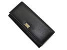 DOLCE&GABBANA ドルチェ＆ガッバーナ '11秋冬 BI0087 長財布小銭入れあり 型押しレザーブラック