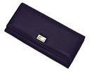DOLCE&GABBANA ドルチェ＆ガッバーナ '11秋冬 BI0087 長財布小銭入れあり 型押しレザー パープル