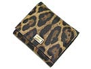 DOLCE&GABBANA ドルチェ＆ガッバーナ '11秋冬 BI0088 3つ折り財布 小銭入れあり 型押しレザーヒョウ柄