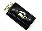 DOLCE&GABBANA ドルチェ&ガッバーナ '11秋冬 BI0090 エナメルブラックレザー6Pキーケース