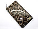 DOLCE&GABBANA ドルチェ＆ガッバーナ '11秋冬 BI0144 ジップアラウンド特大長財布 小銭入れあり エナメルヒョウ柄