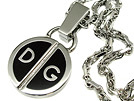 DOLCE&GABBANA ドルチェ&ガッバーナ BJ0465 DGメダルプレートネックレス ブラック □■値下げ■□