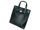 DOLCE&GABBANA ドルチェ&ガッバーナ '12春夏 BM0692 レザー縦長トートバッグ ダークグリーン