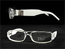 DIOR HOMME ディオール オム TIE74 クリア×ホワイトメガネフレーム・眼鏡