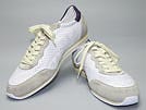 DOLCE&GABBANA ドルチェ＆ガッバーナ '12春夏 CS0796 USED加工レザースニーカー ホワイト