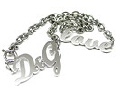 D&G DJ0391 筆記体ロゴシルバーネックレス