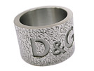 D&G DJ0824 ロゴ刻印シルバーリング